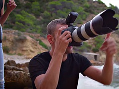 ビキニ, フェラチオ, イく瞬間, 顔射, なめる, パーティ, 馬乗り, シャワー