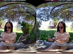 Tridimensionnel, Amateur, Blonde, Réalité, Transsexuelle