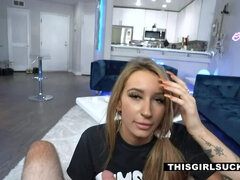 Filling this striking teen  s mouth in POV