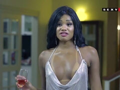 アフリカ人, デカ尻, 茶髪の, カップル, イく瞬間, 黒人, エロティック, ハードコア