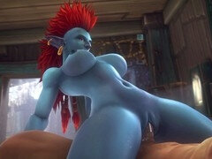 3d, デカ尻, 巨大, ハメ撮り, オッパイの