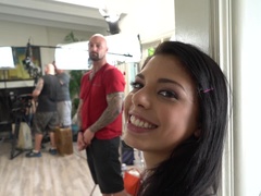 Behind the scenes, Dirty, Natural tits, Petite