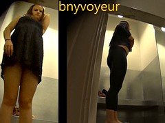 Blonde, Russe, Adolescente, Voyeur