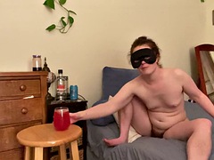 Fuzzy Bush Babe whips up a fizzy berry cocktail! Naked in the kitchen Episode 52