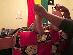 Enthousiasteling, Bondage discipline sadomasochisme, Zwart, Gebondenheid, Universiteit, Voeten, Vuisten, Vriendin