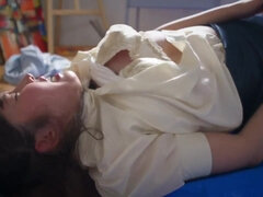 Aziatisch, Grote mammen, Pijpbeurt, Rondborstig, Sperma shot, Japaans, Masturbatie, Tieten likken