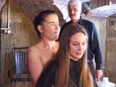 Bondage discipline sadomasochisme, Daddy, Dominatie, Extreem, Straf, Billekoek, Trio, Trein