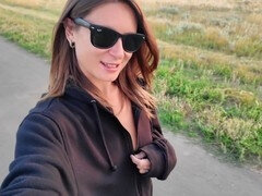 Europeo, Italiano, Masturbación, Mamá, Pezones, Orgasmo, Al aire libre, Solo