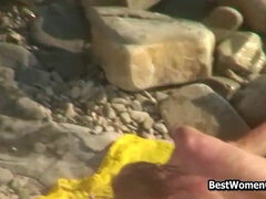 Amateur, Playa, Desnudo, Desnudo, Nudista, Público, Espía, Voyeur