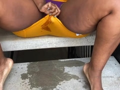 Culo grande, Tetas grandes, Ébano, Masturbación, Madres para coger, Mamá, Solo, Tetas