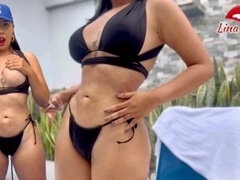 Enthousiasteling, Grote kont, Bruinharig, Gevangen, Masturbatie, Orgasme, Biljart, Openbaar