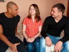 ブロンド, フェラチオ, バック, フェティッシュ, ロシア人, 剃毛, ティーン, オッパイの