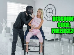 Blonde, Bondage, Tir de sperme, En levrette, Bâillonner, Hard, Hd, Petite femme