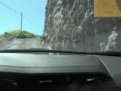 ブロンド, ドレス, 目瞪口呆, 彼女, 手コキする, オナニー, ハメ撮り, 公共