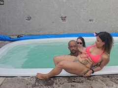 Grosser schwanz, Schwarz, Dusche, Schlampe