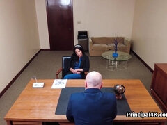 Boss big dicking mature teacher at work