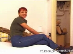 Amateur redhead Jessica solo porn casting