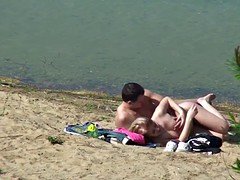 German Young couple voyeur at fuck on beach from boltenhagen