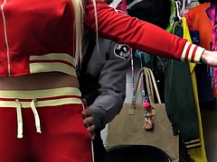 Busty PE Coach Gets Caught Shoplifting