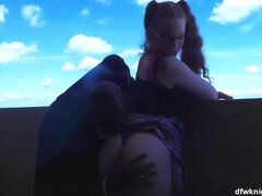 デカ尻, デカチン, 黒人, カワイイ, ハードコア, ホテル, 異人種間, 赤毛