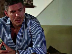 MILF in lingerie seducing guy to give bj