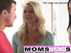 お尻, 美人, デカパイ, イく瞬間, イマラチオ, 淫乱熟女, 息子, 三人