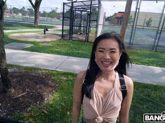 18, アジア人, 茶髪の, アウトドア, スカート, ソフトコア, ティーン