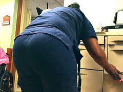 BUBBLE BUTT ON THIS NURSE!!!