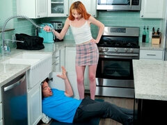 Любители, Большой член, Минет, Куколка, Натуральные сиськи, Рыжие, Короткая стрижка, Сиськи