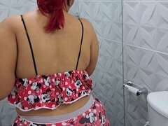 Salle de bains, Belle grosse femme bgf, Grosse bite, Rondelette, Maman, Pov, Enceinte, Fils