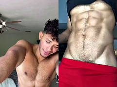 Enthousiasteling, Grote lul, Homo, Masturbatie, Spier, Naakt