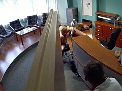 Euro nurse pussyfingering busy patient