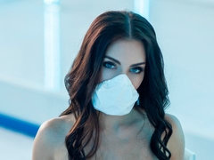 Brunette brune, Béant, Branlette thaïlandaise, Lingerie, Masturbation, Seins naturels, Huilée, Solo