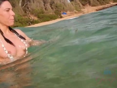 素人, ビーチ, ヌード, アウトドア, オマンコ, オッパイの, のぞき, 濡れ