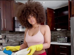 18 jaar, Kont, Grote kont, Zwart, Pijpbeurt, Bruinharig, Dik, Natuurlijke tieten