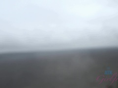 素人, ブロンド, 露出狂, キス, オナニー, 公共, ガリガリ, オッパイの