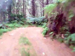 裸, アウトドア, のぞき