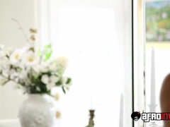 18, デカ尻, フェラチオ, 茶髪の, チン, 黒人, 顔射, 異人種間