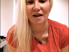 Enthousiasteling, Grote mammen, Blond, Brits, Europees, Tieten likken