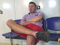 Tussi, Grosse titten, Blondine, Pummelig, Paar, Küssen, Muschi, Rasiert