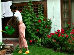 Leie, Tussi, Fetisch, Fingern, Masturbation, Im freien, Muschi, Titten