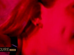 デカ尻, デカパイ, フェラチオ, クラブ, 女, 下着, オナニー, ストッキング