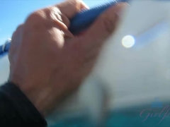 Жопа, Бикини, Блондинки, Минет, Дрочка ногами, От первого лица, Киски, Бритые