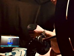 素人, アナル, ディルド, ヨーロピアン, 巨大なディルド, 馬乗り, 一人, おもちゃ