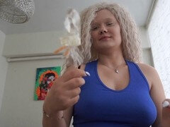 Grosser schwanz, Blasen, Sperma im mund, Handjob, Ablutschen