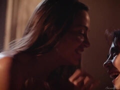 お尻, デカパイ, 指いじり, レズビアン, なめる, オマンコ, ティーン, オッパイの