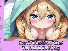 Your girl wants you to skip work today [Sensual audio for guys]