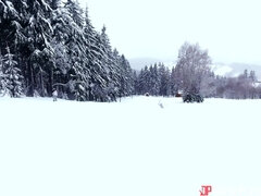 お尻, ブロンド, フェラチオ, チェコ, 手コキする, パーティ, オマンコ, 三人