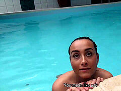 Blowjob, Brunette, Cuckold, European, Money, Reality, Teen