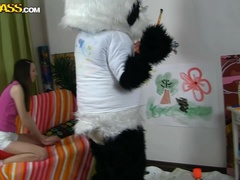 Bruinharig, Sperma in gezicht, Strippen, Speelgoed